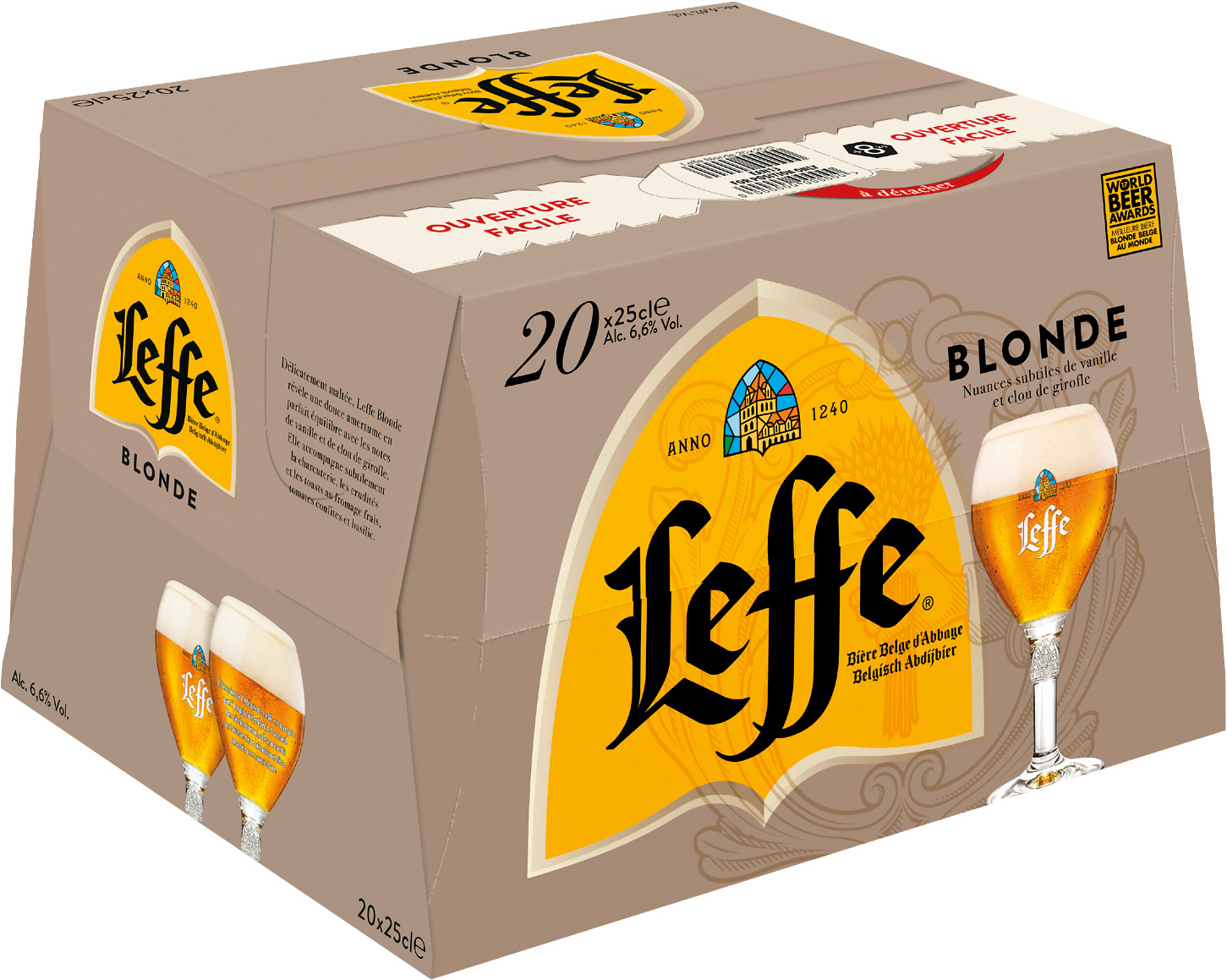 BIERE BLONDE ABBAYE DE LEFFE 6,6°