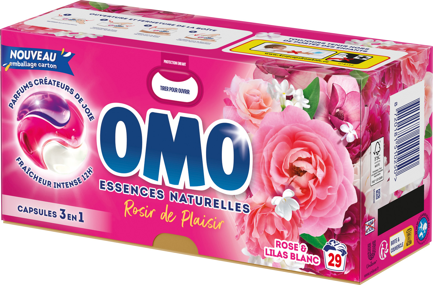 LESSIVES CAPSULES 3 EN 1 OMO