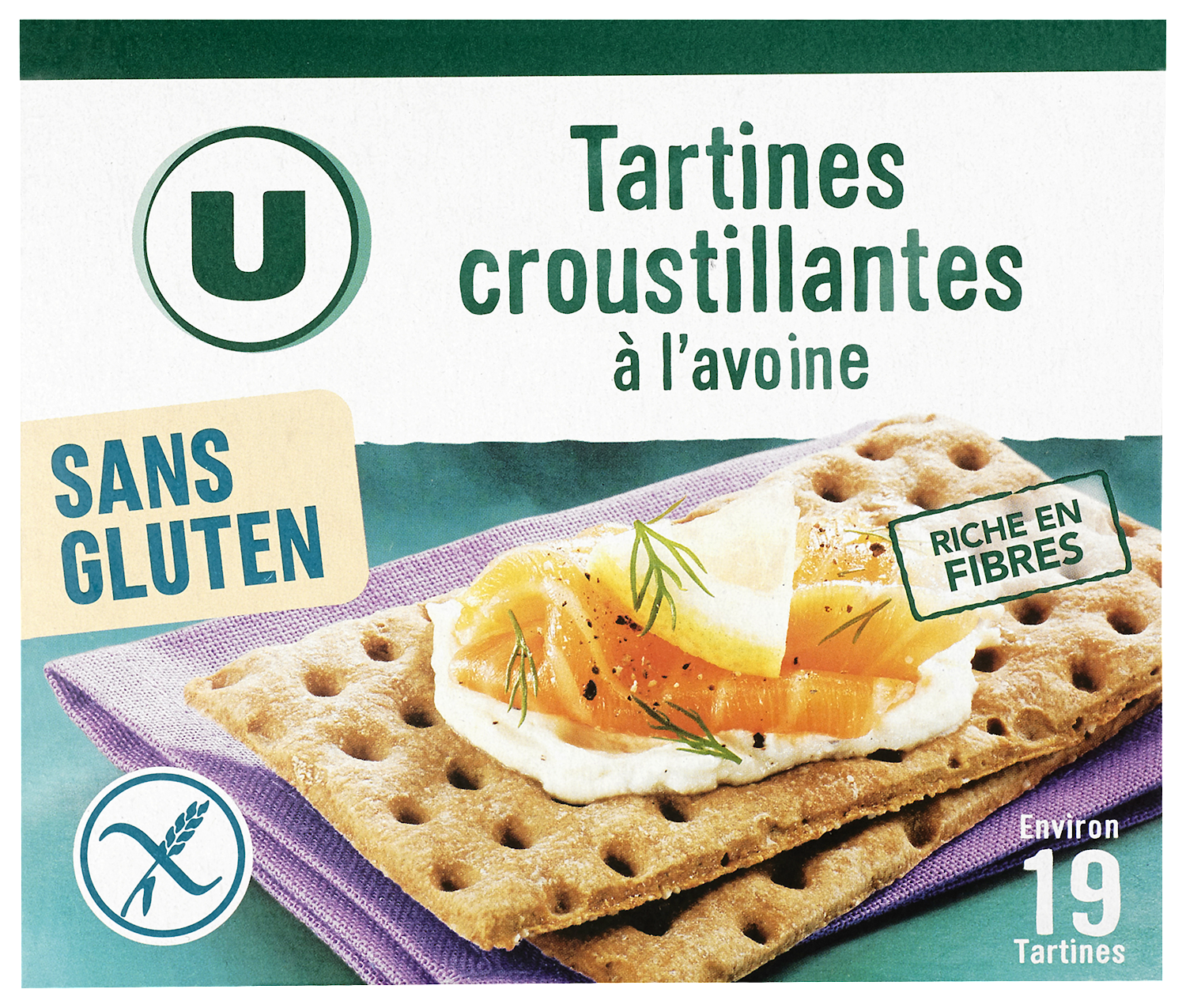 TARTINES CROUSTILLANTES AVOINE SANS GLUTEN U