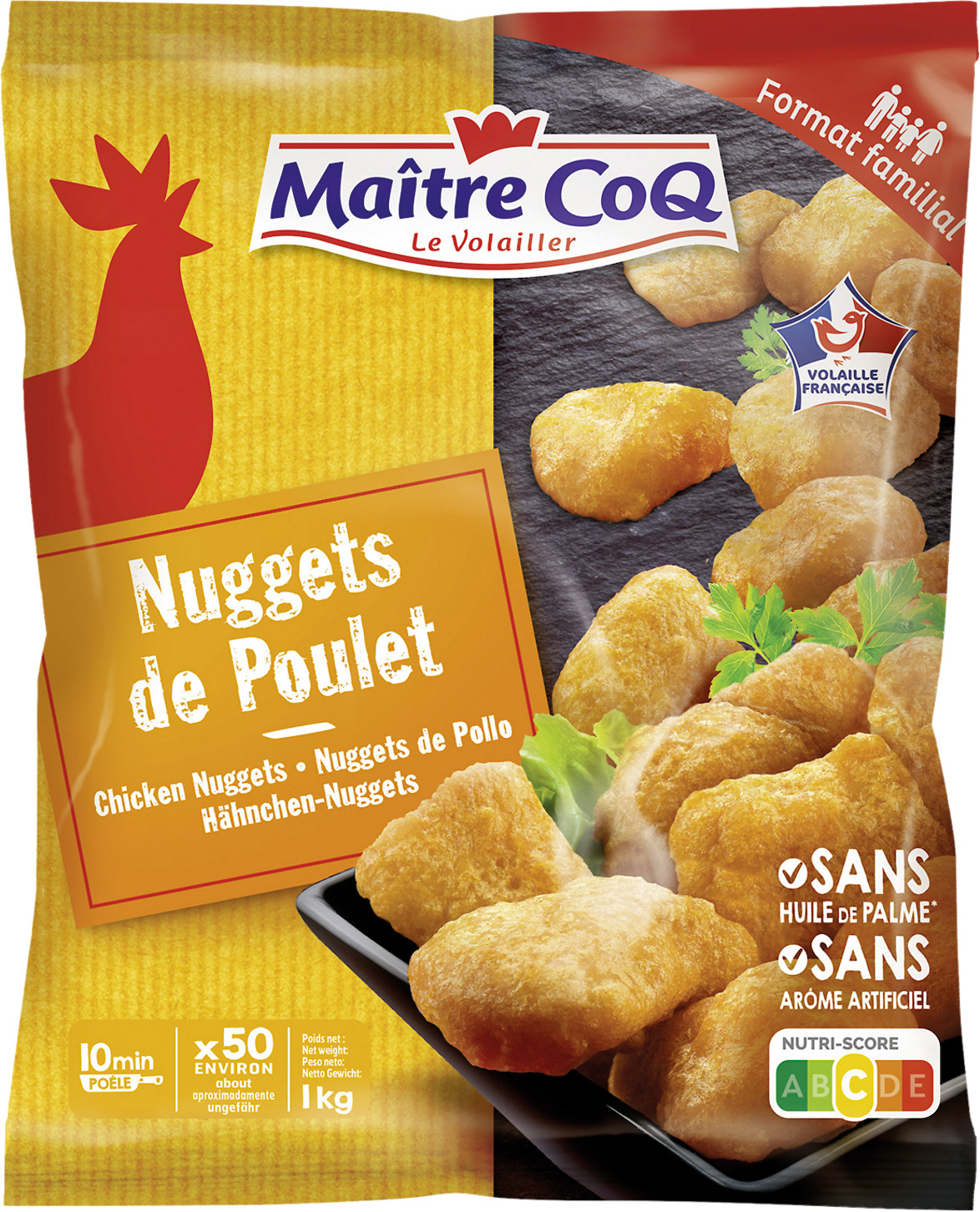 NUGGETS OU FRITES DE POULET SURGELES MAITRE COQ
