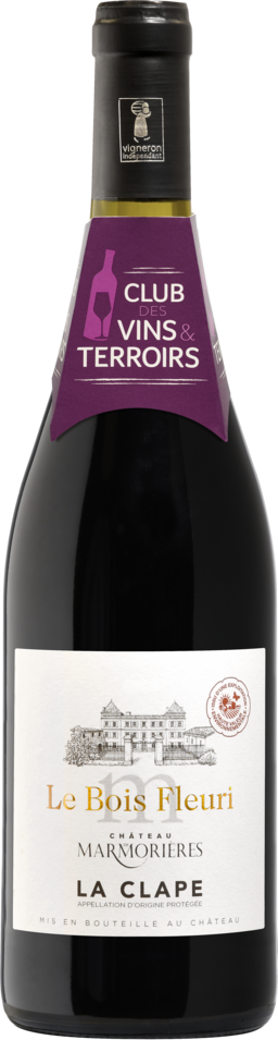 LA CLAPE AOP ROUGE CHÂTEAU DE MARMORIÈRES LE BOIS FLEURI 2022