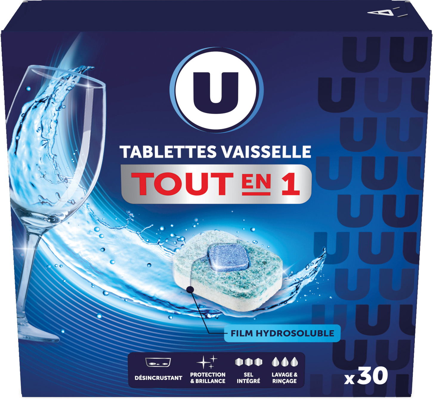 DETERGENT TOUT EN 1 LAVE VAISSELLE U