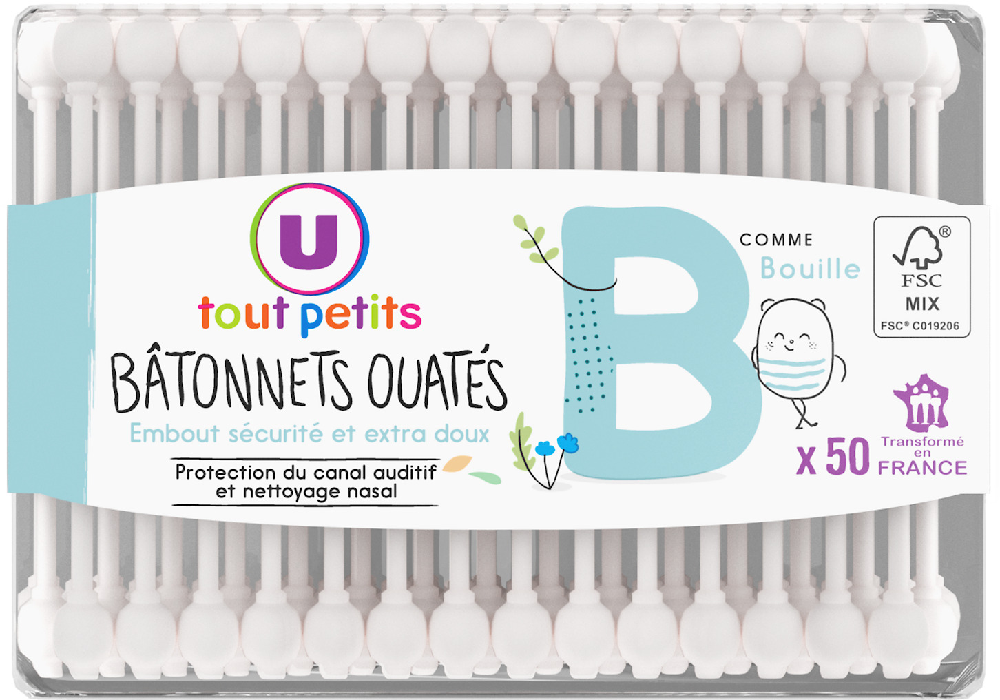 BATONNETS COTON OUATES U TOUT PETITS