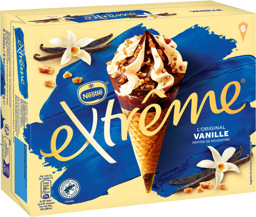 CONES CREME GLACEE EXTREME NESTLE