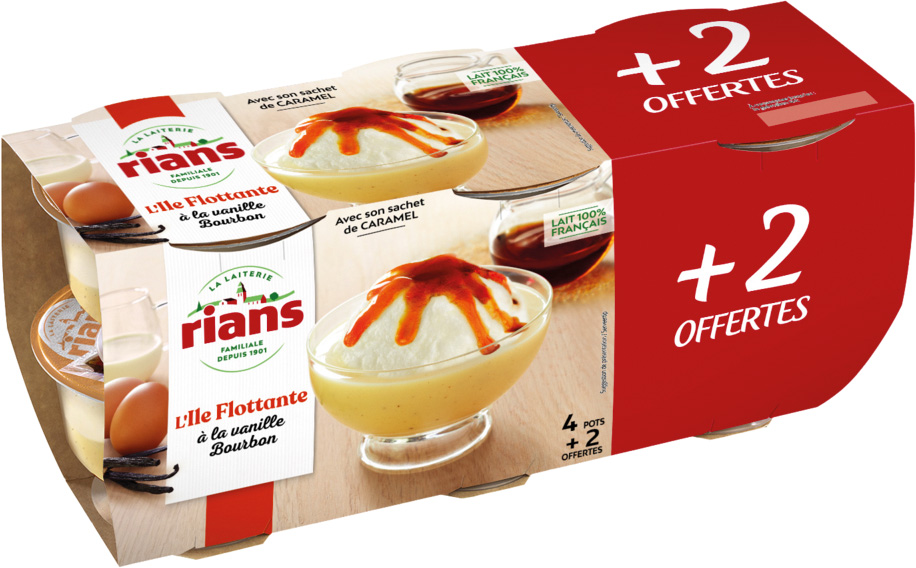 ILE FLOTTANTE A LA VANILLE BOURBON RIANS