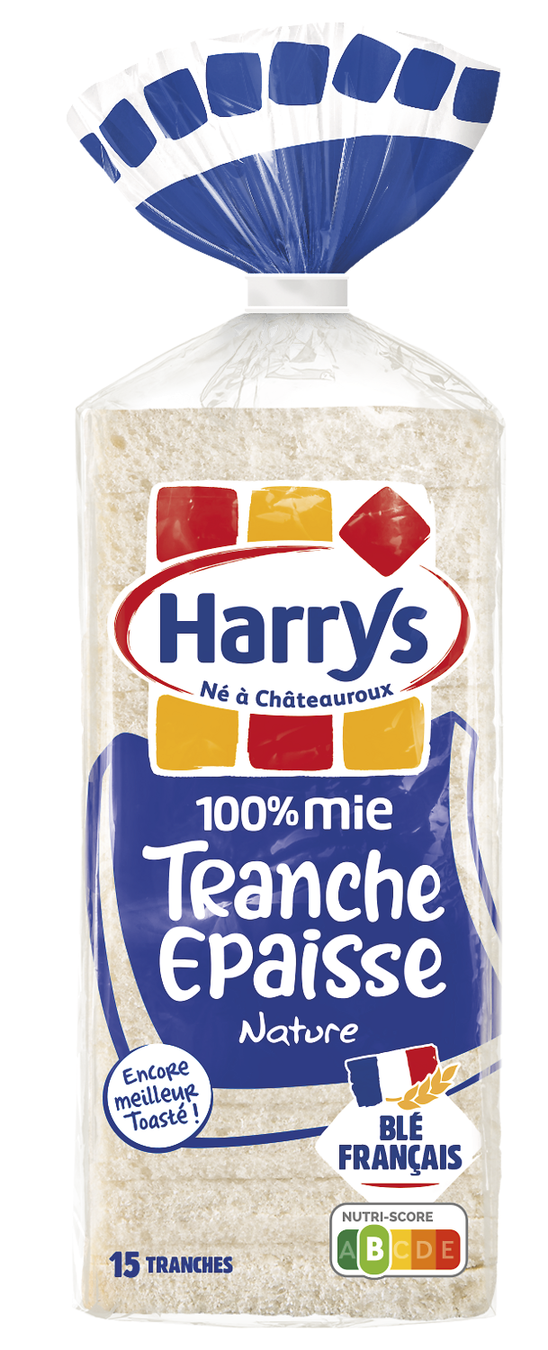 PAIN DE MIE SANS CROUTE TRANCHE EPAISSE HARRYS