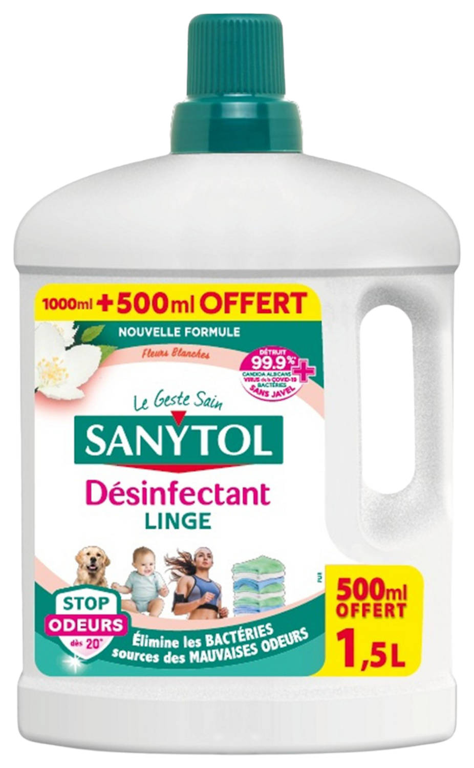 DESINFECTANT LINGE FLEURS BLANCHES SANYTOL