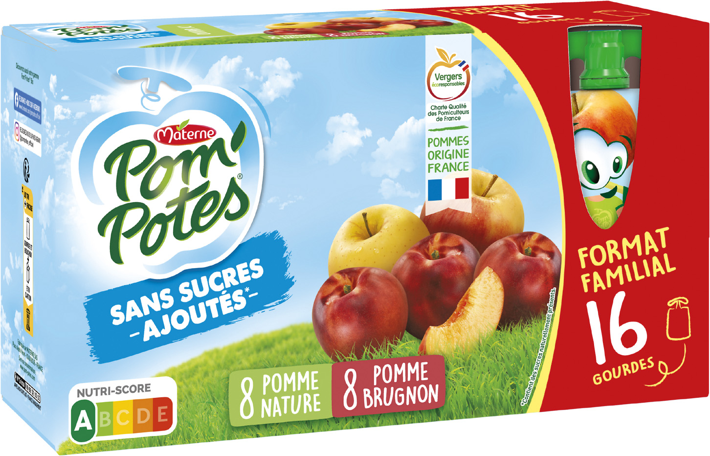 POM'POTES SANS SUCRES AJOUTES MATERNE