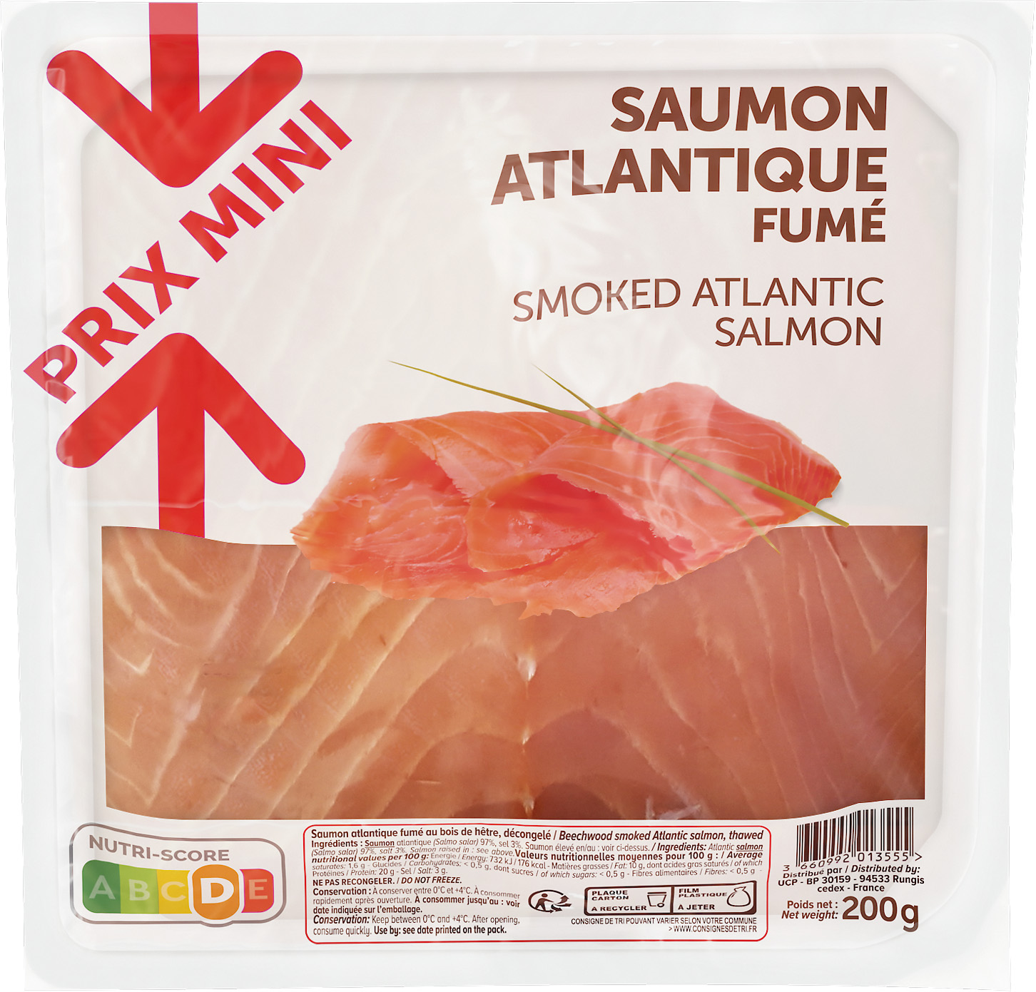 SAUMON FUME ATLANTIQUE PRIX MINI