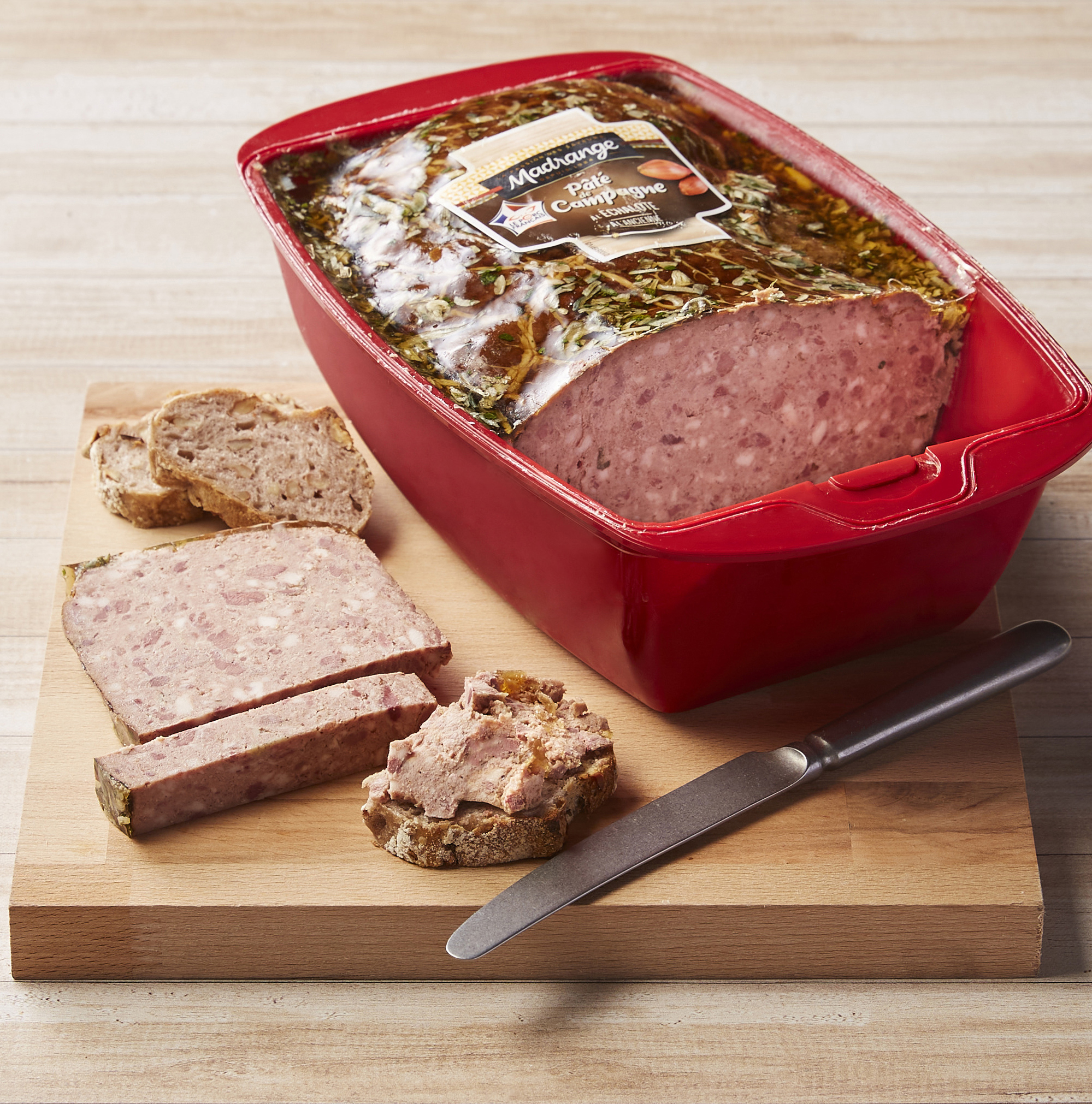 PÂTÉ DE CAMPAGNE À L'ANCIENNE À L'ÉCHALOTE OU AU POIVRE VERT