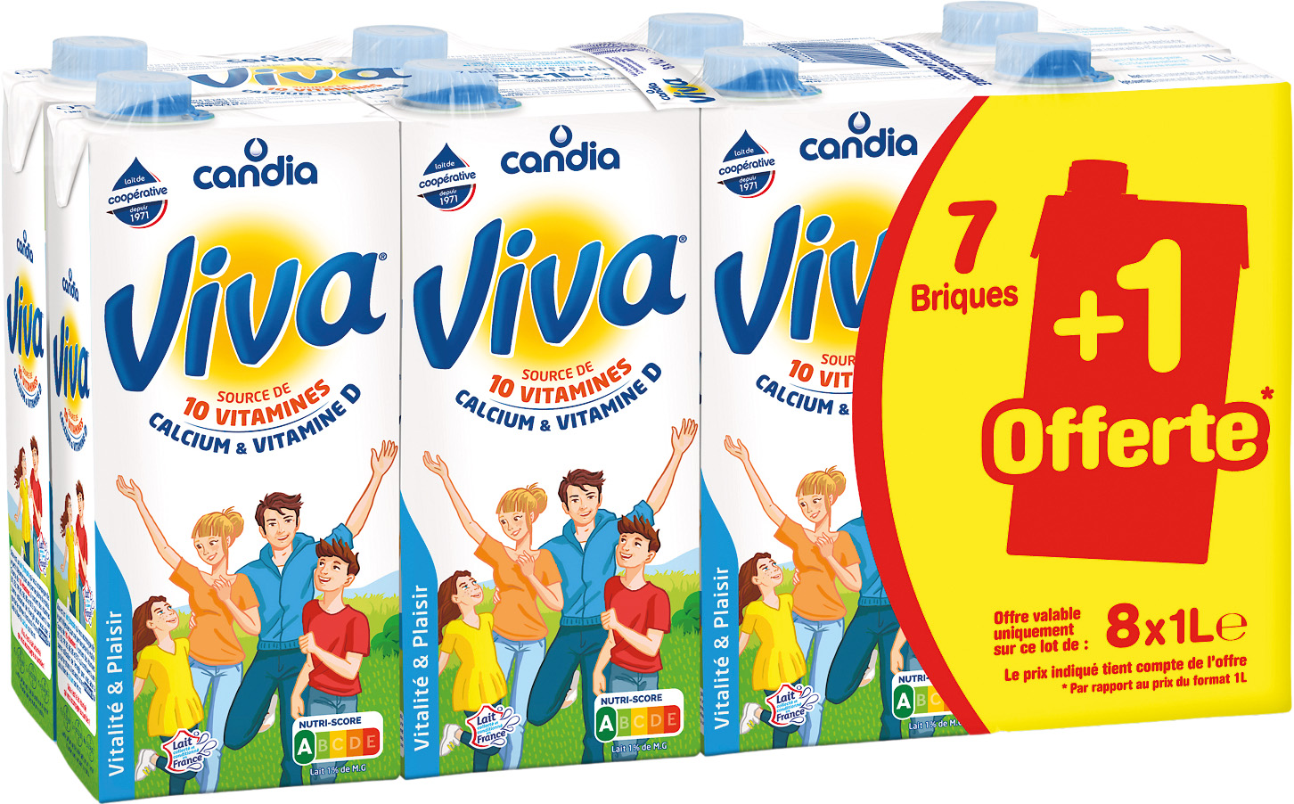 LAIT UHT VITAMINE VIVA CANDIA