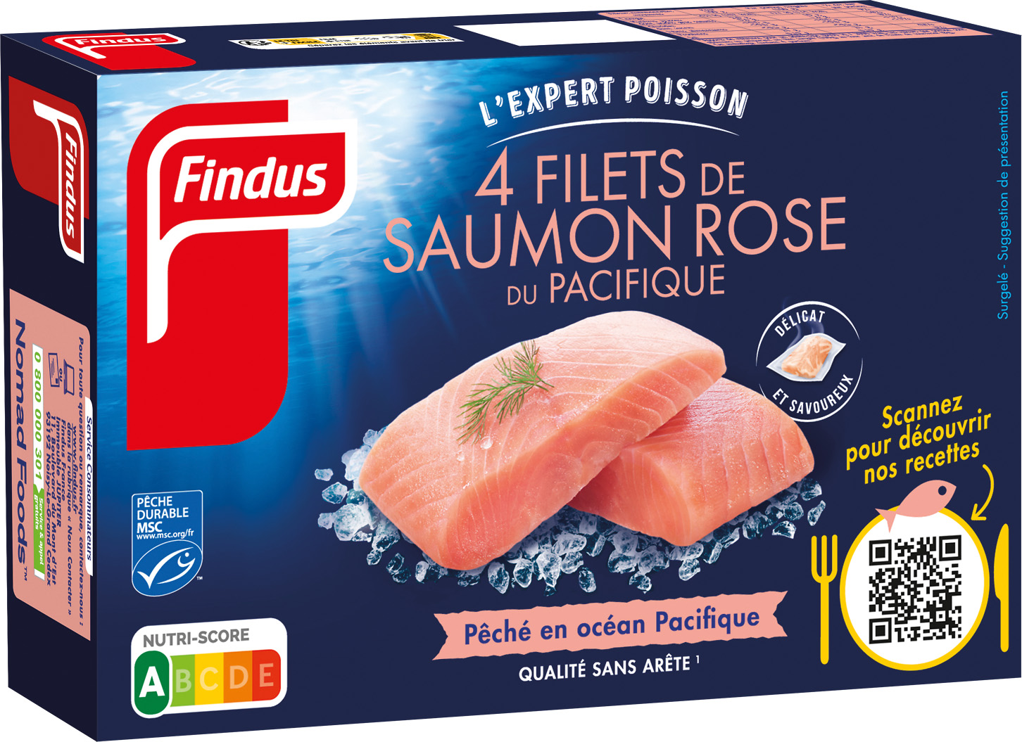 FILETS DE SAUMON DU PACIFIQUE SURGELES FINDUS