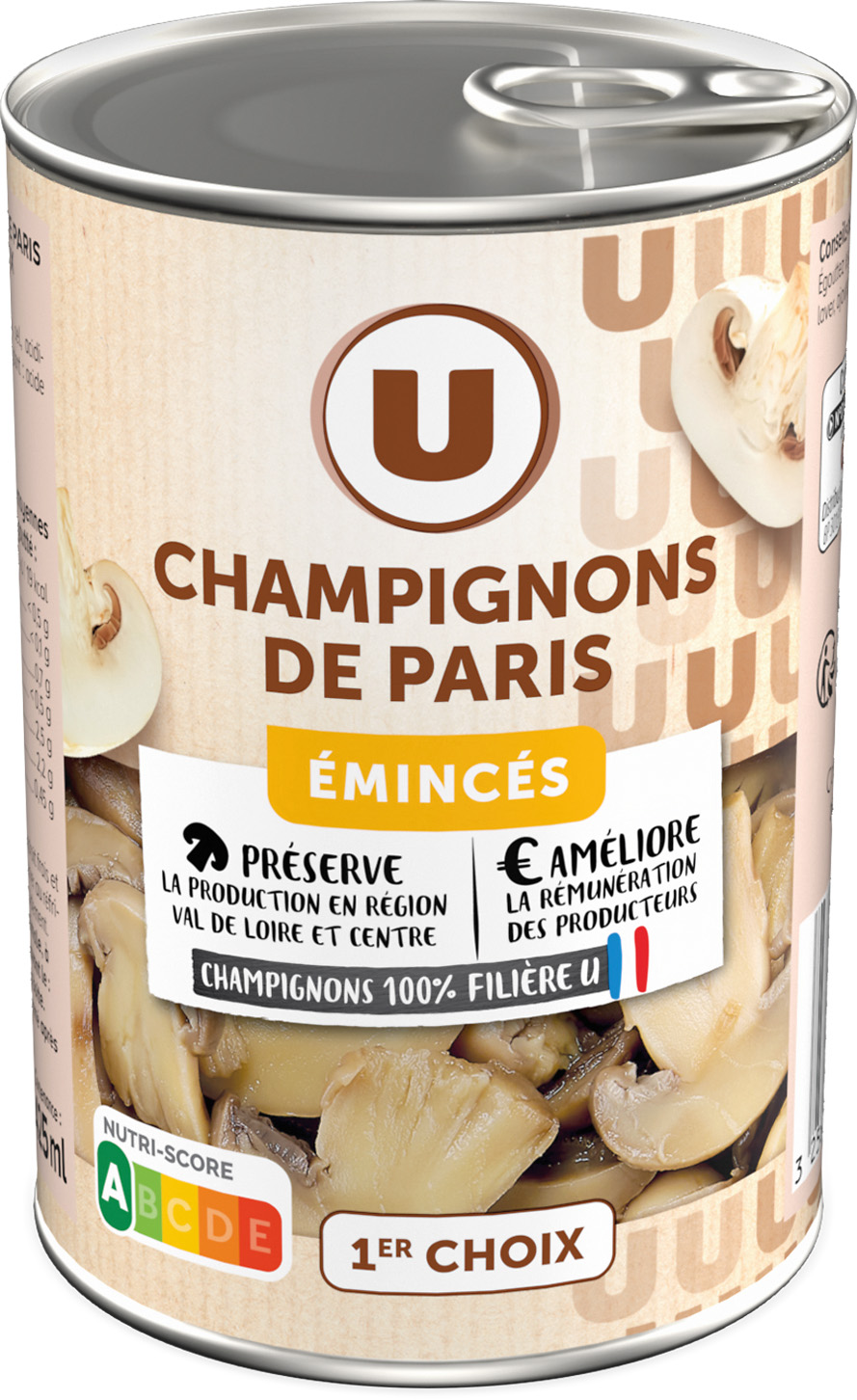 CHAMPIGNONS DE PARIS EMINCES U