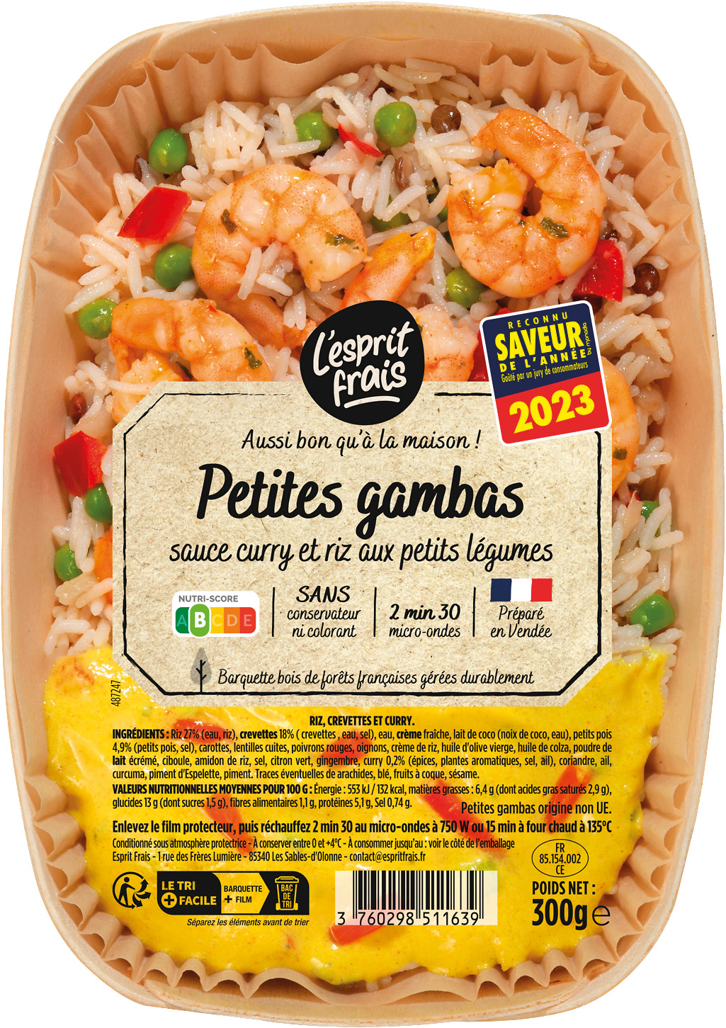 PETITES GAMBAS AU CURRY OU NOIX DE SAINT JACQUES FONDUE DE POIREAU OU POULET TIKKA MASSALA RIZ BASMATI OU RISOTTO POULET CHAMPIGNONS DE PARIS