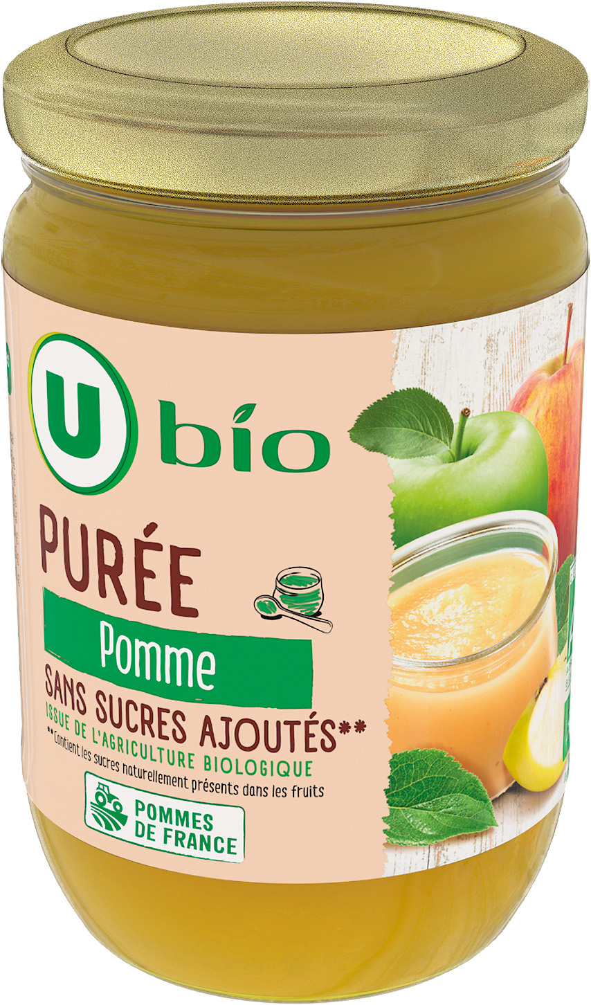 PUREE DE FRUITS SANS SUCRES AJOUTES U BIO