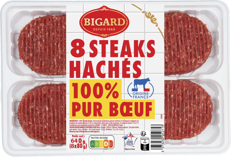 STEAK HACHE 20% MG BIGARD