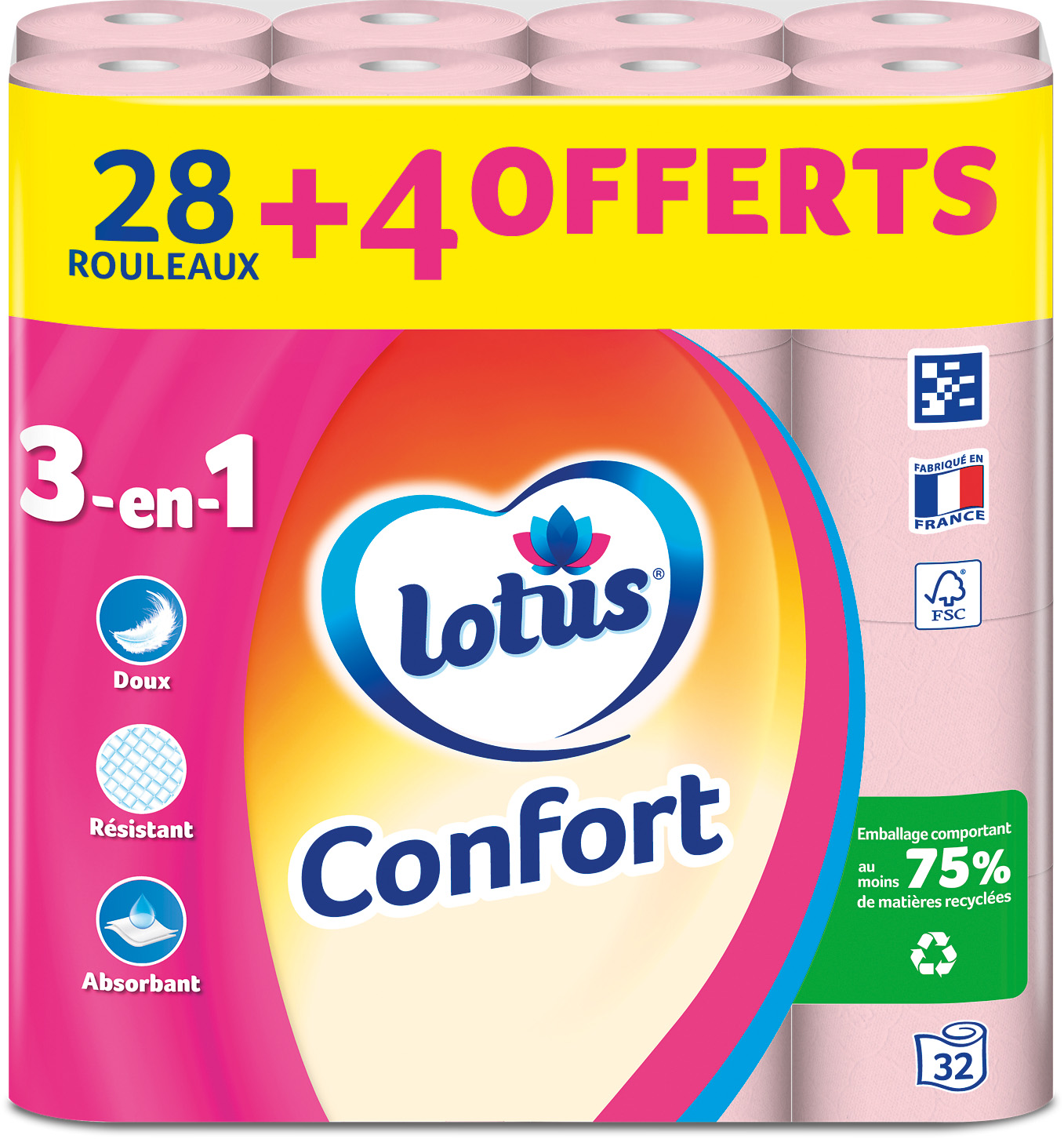 PAPIER TOILETTE LOTUS CONFORT