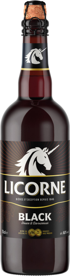 BIERE LICORNE BLACK 6°