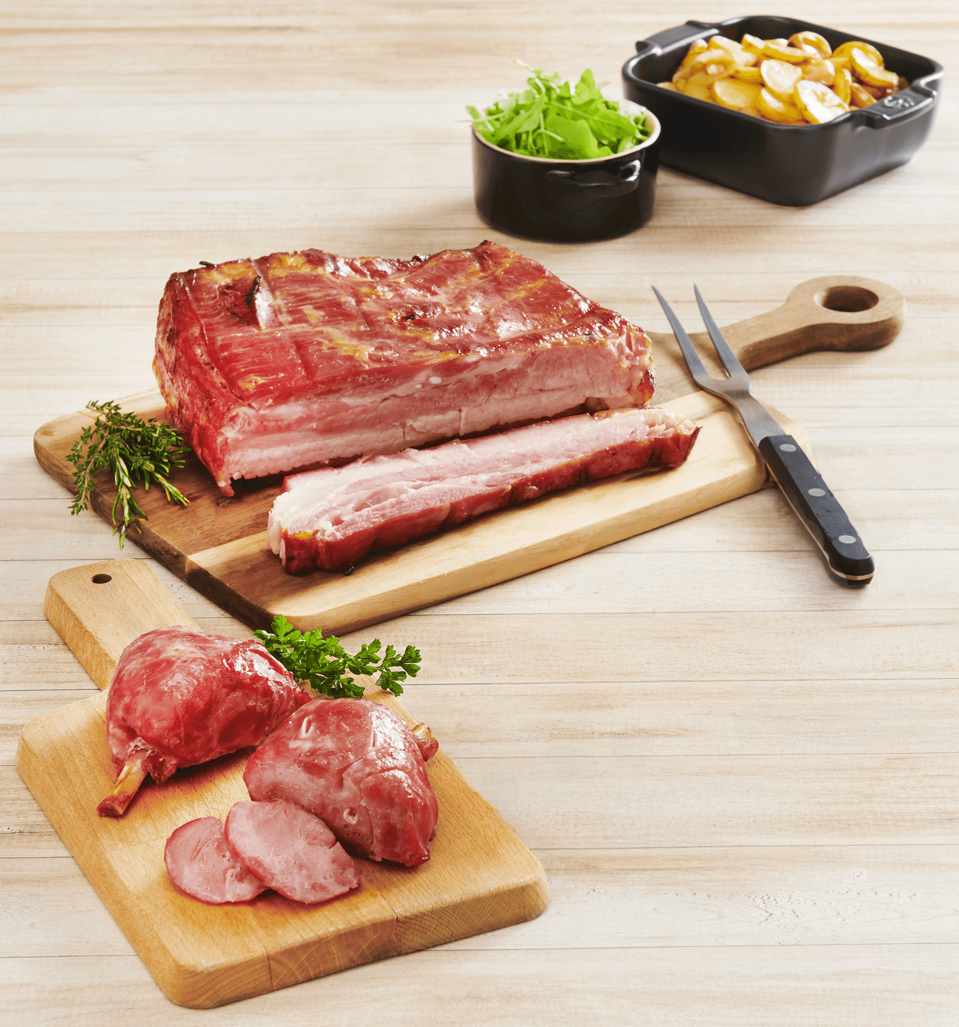 PALETTE DESOSSÉE NATURE OU AUX HERBES OU JAMBONNEAU