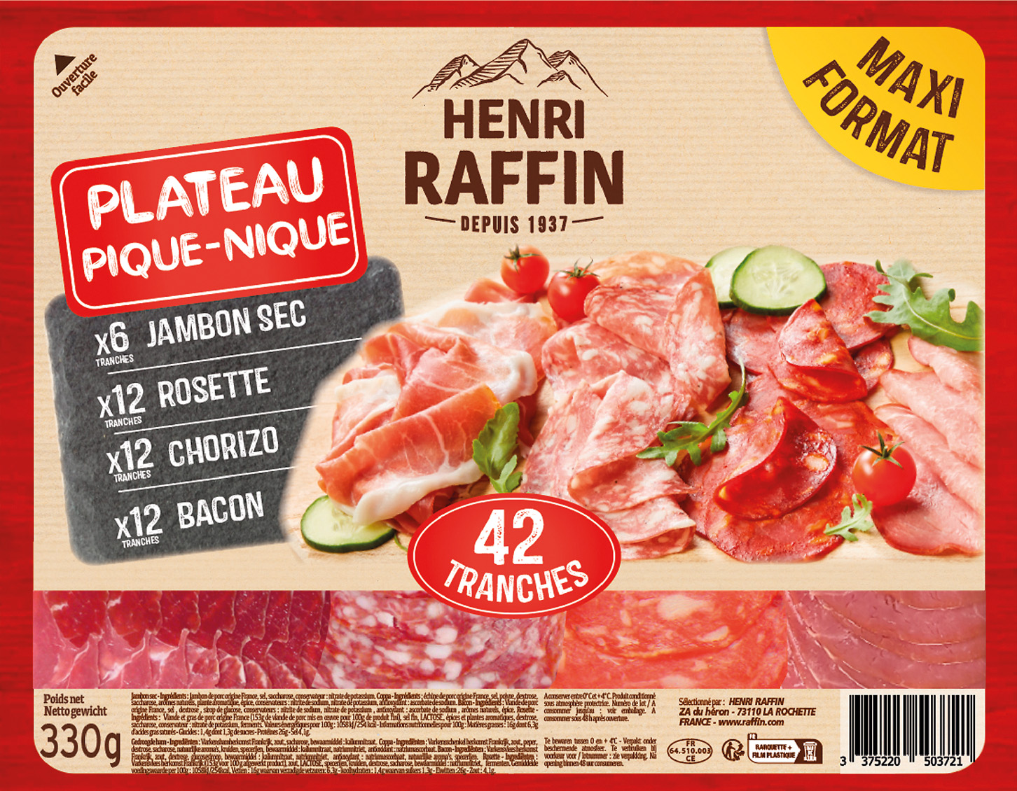 PLATEAU DE SAISON PIQUE-NIQUE HENRI RAFFIN