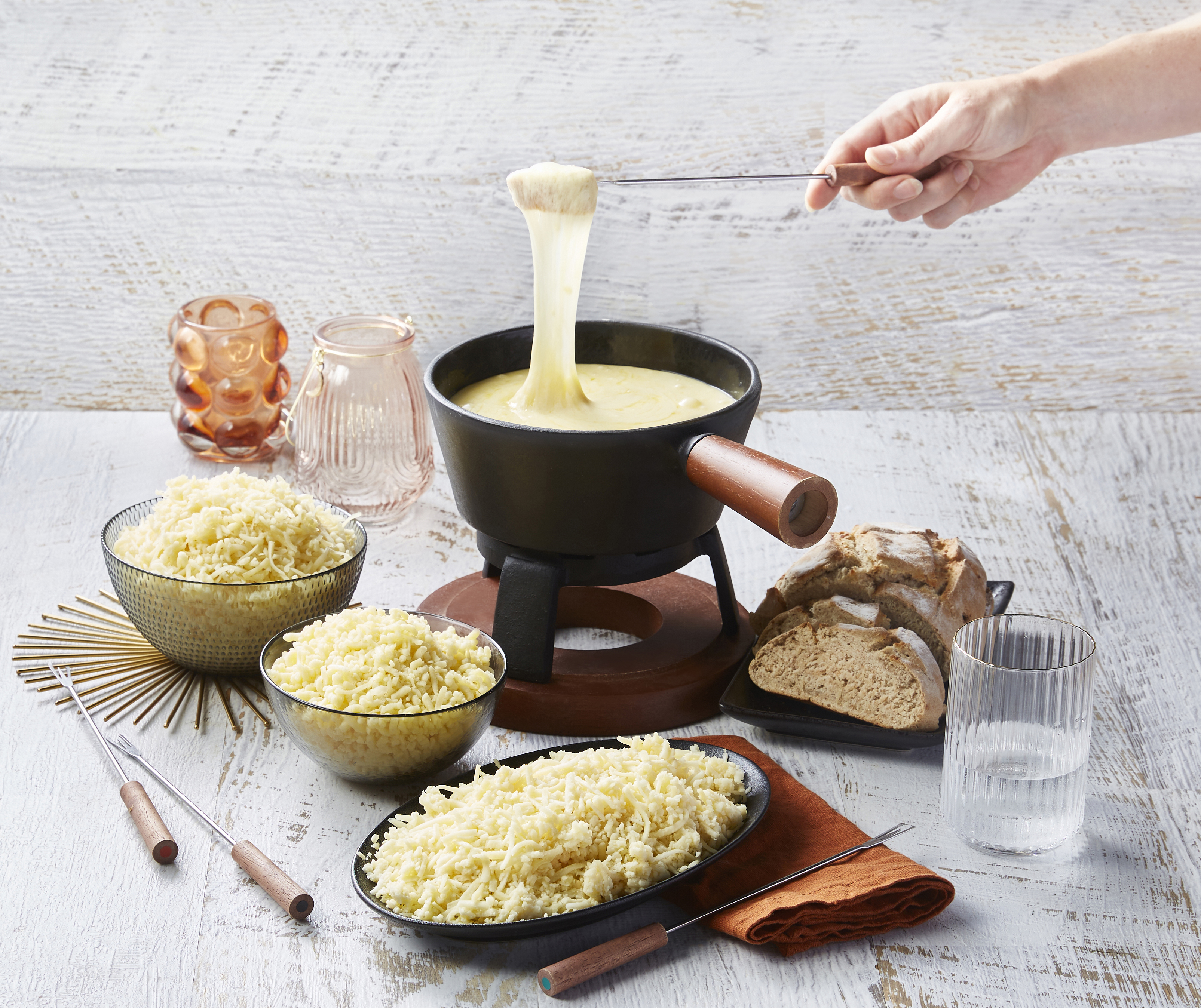 FONDUE L'HELVÈTE AUX 4 FROMAGES SUISSES AFFINÉS MIFROMA