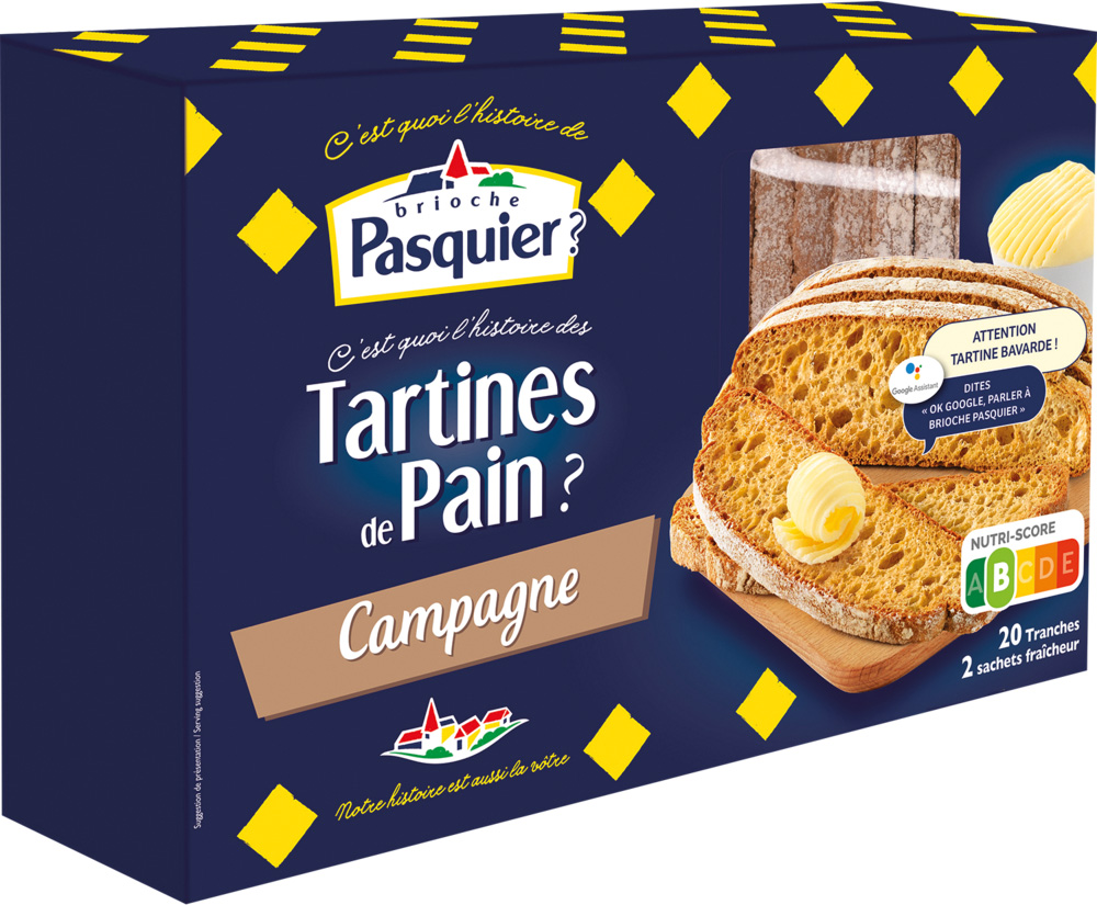 TARTINES DE PAIN PASQUIER