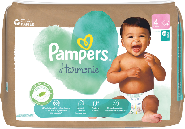 COUCHES GEANT PAMPERS HARMONIE