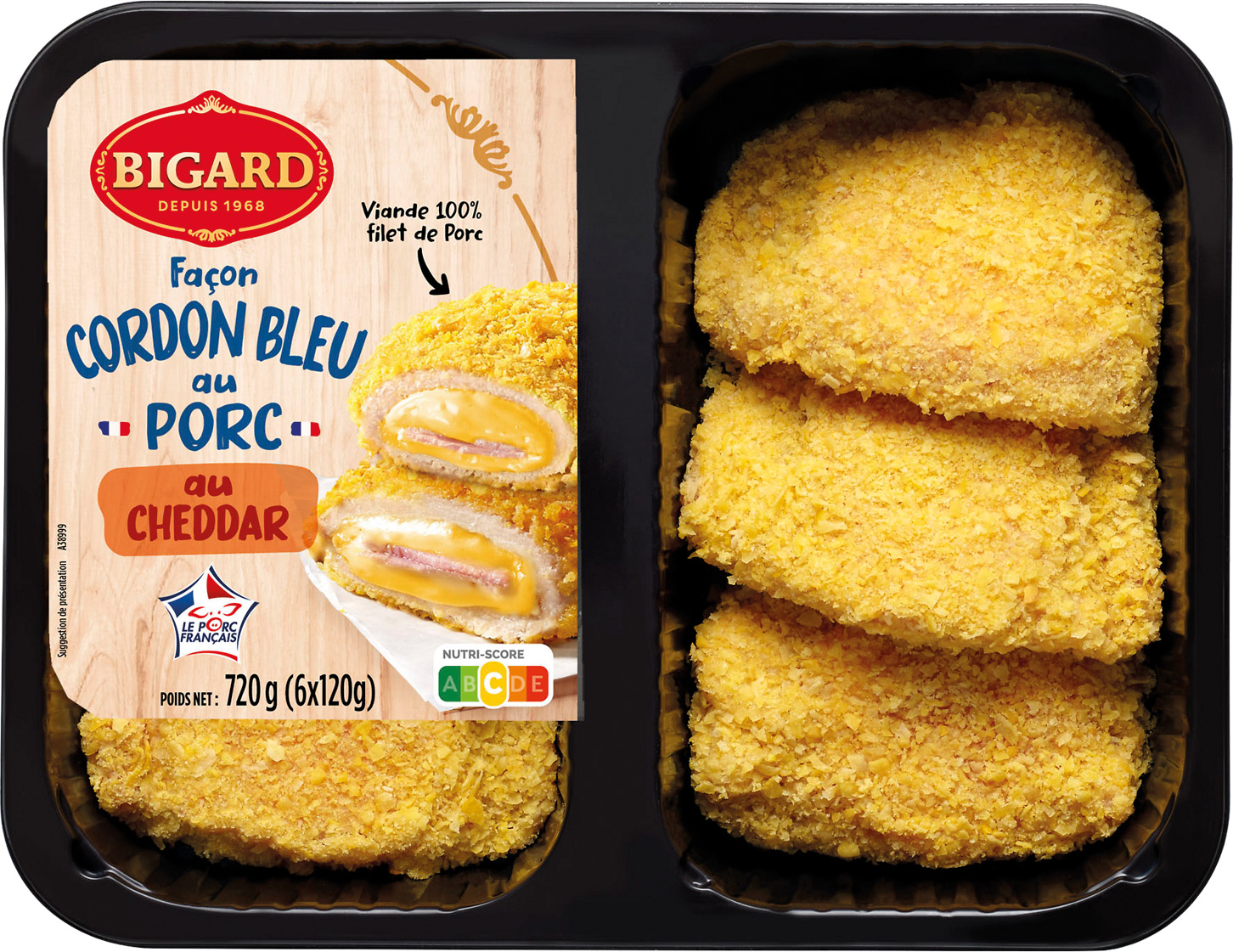 PANE FAÇON CORDON BLEU AU PORC BIGARD