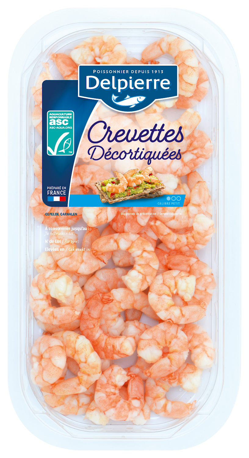 CREVETTE DECORTIQUEE CUITE NATURE DELPIERRE