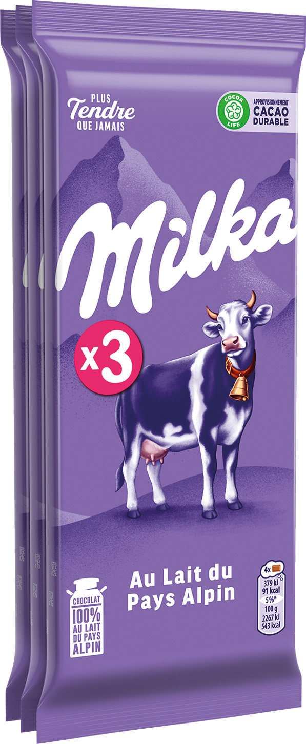 CHOCOLAT AU LAIT MILKA