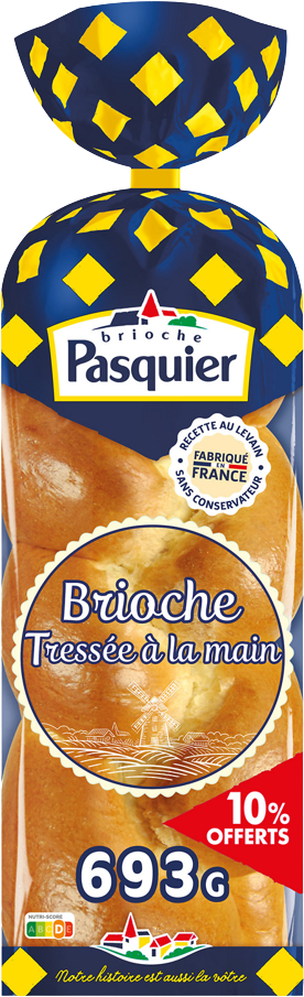 BRIOCHE TRESSEE NATURE PASQUIER