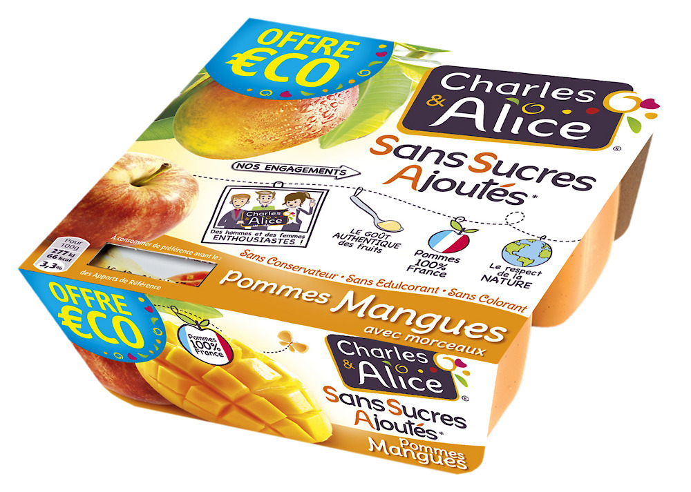 DESSERT FRUITIER SANS SUCRES AJOUTES CHARLES & ALICE