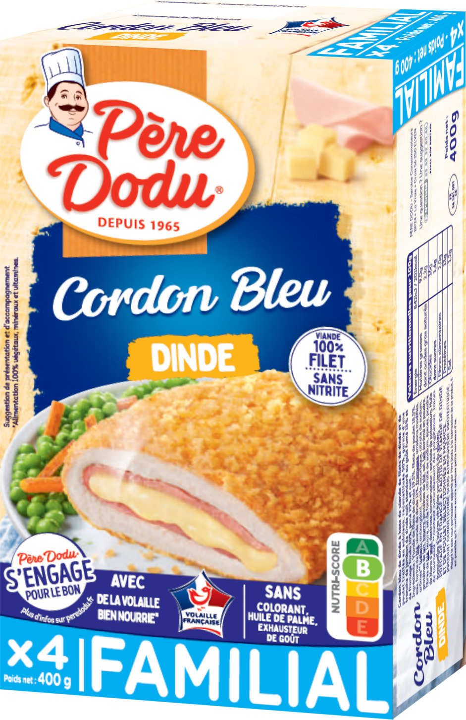 CORDON BLEU DE DINDE PERE DODU