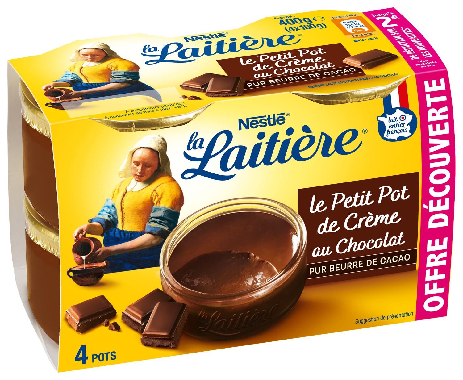 PETITS POTS DE CREME LA LAITIERE