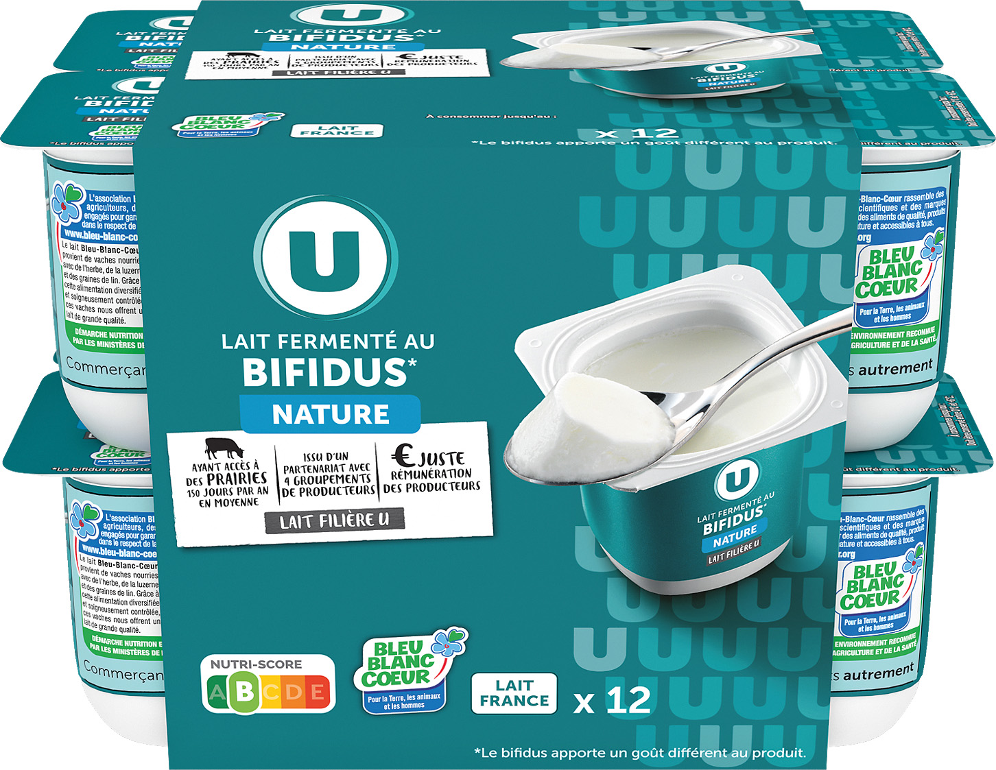 LAIT FERMENTE AU BIFIDUS U
