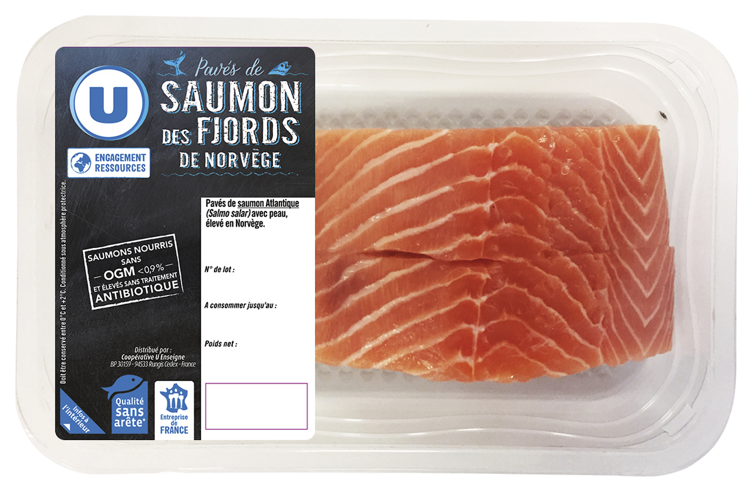 PAVE DE SAUMON ATLANTIQUE DES FJORDS DE NORVEGE U