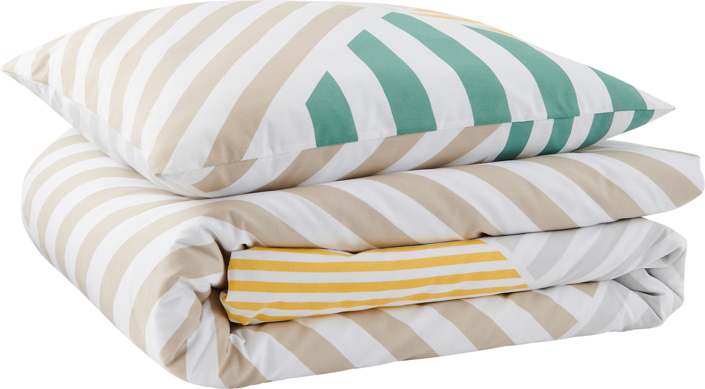 PARURE HOUSSE DE COUETTE 140X200CM + 1 TAIE D'OREILLER 63X63CM