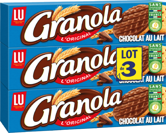 BISCUITS CHOCOLAT AU LAIT GRANOLA