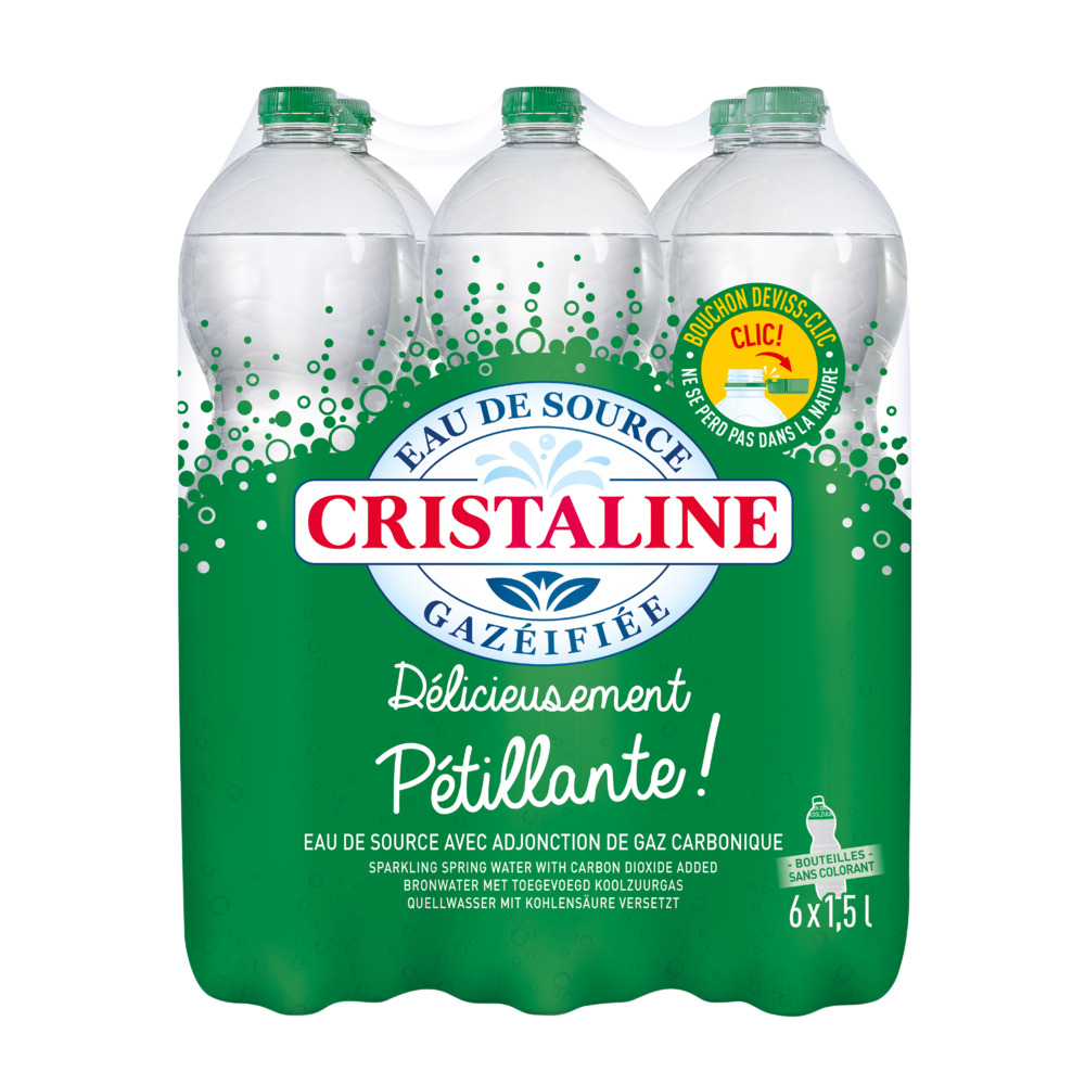 EAU DE SOURCE GAZEUSE CRISTALINE