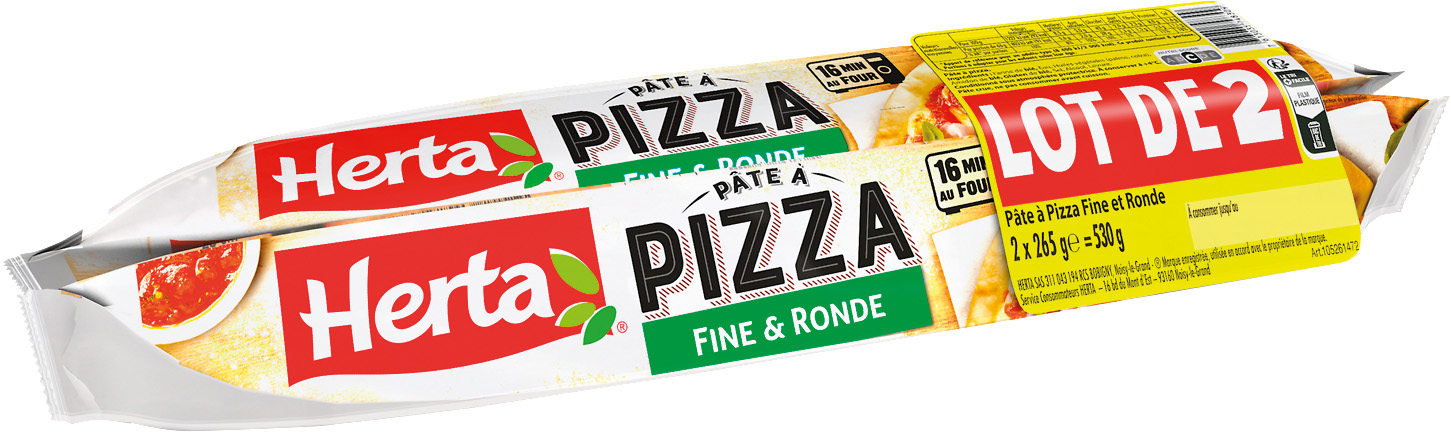 PATE A PIZZA FINE ET RONDE HERTA
