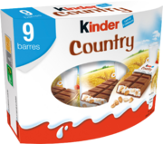 BARRES CHOCOLATEES KINDER COUNTRY