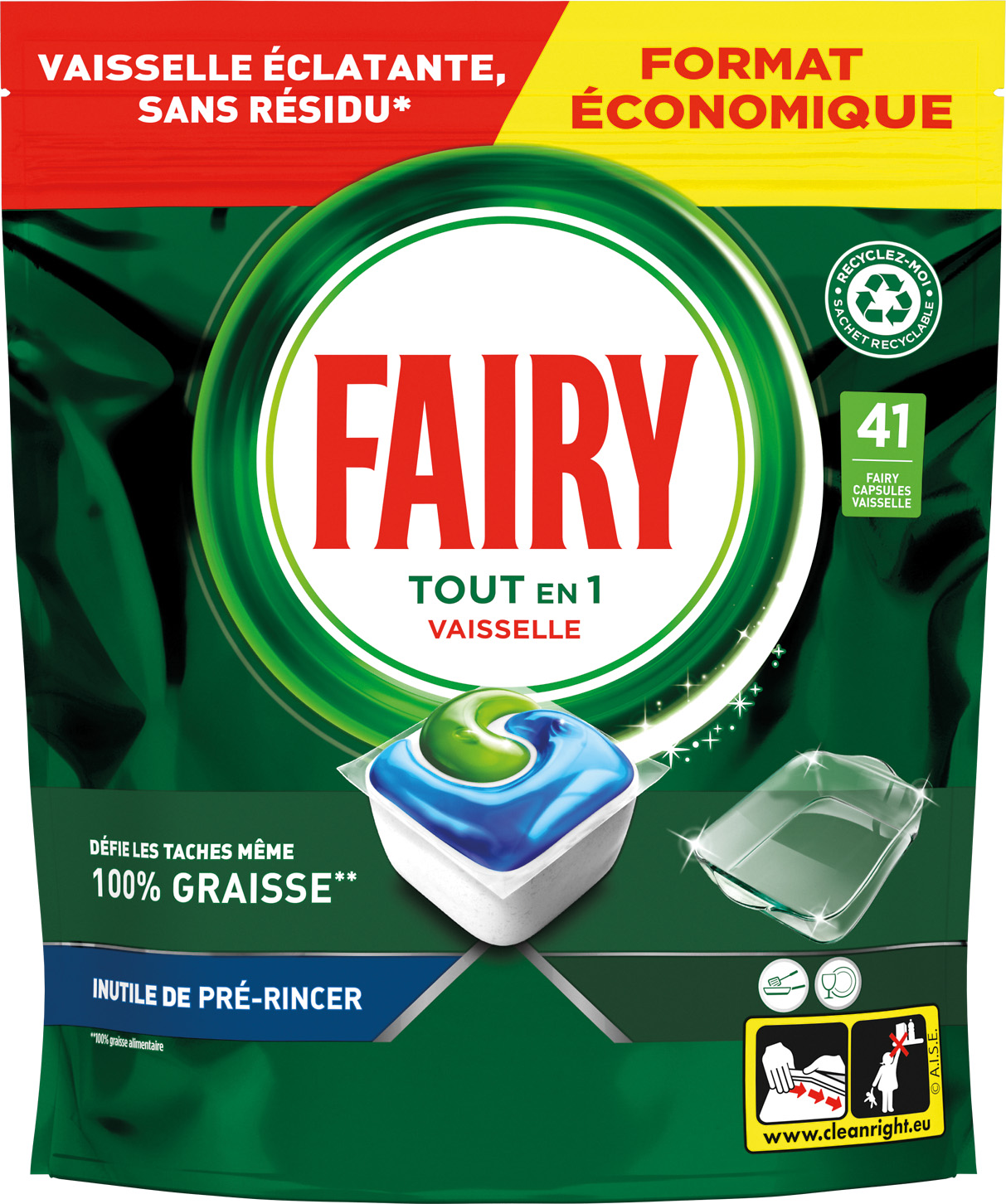 DETERGENT VAISSELLE MACHINE TOUT EN 1 FAIRY
