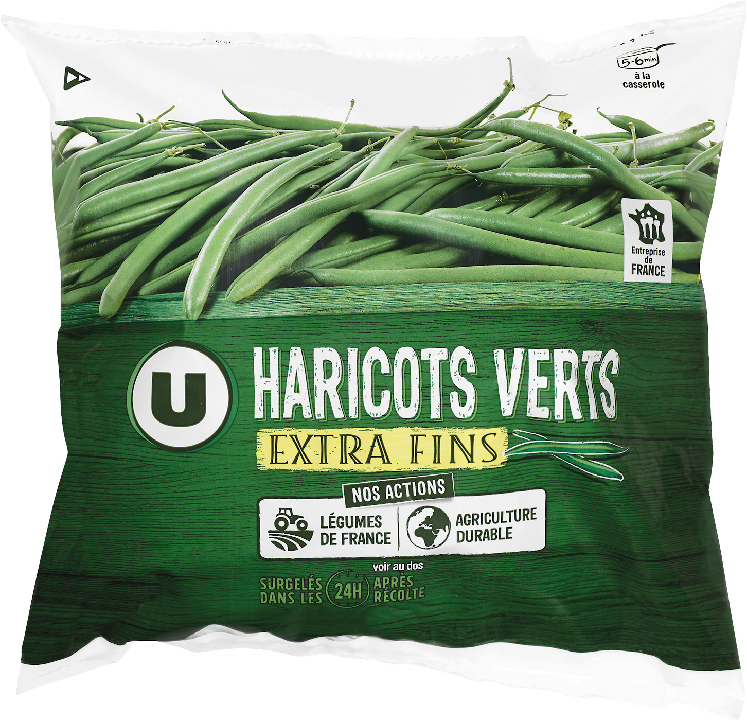 HARICOTS VERTS EXTRA FINS SURGELES U