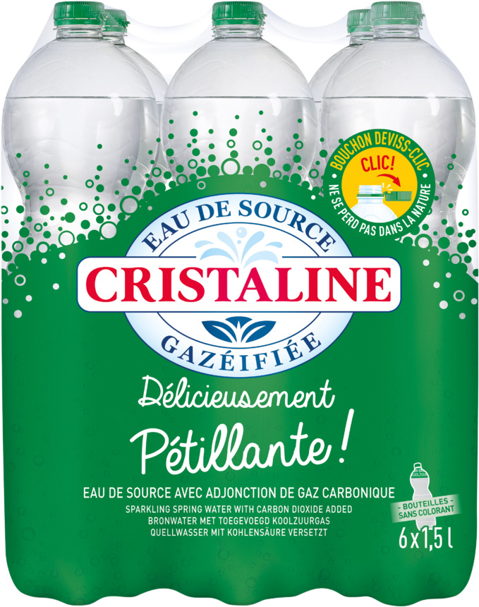 EAU DE SOURCE GAZEUSE CRISTALINE