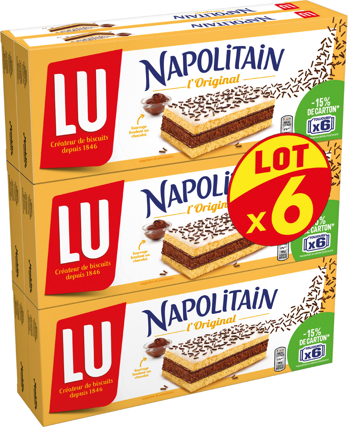 NAPOLITAIN INDIVIDUEL L'ORIGINAL LU