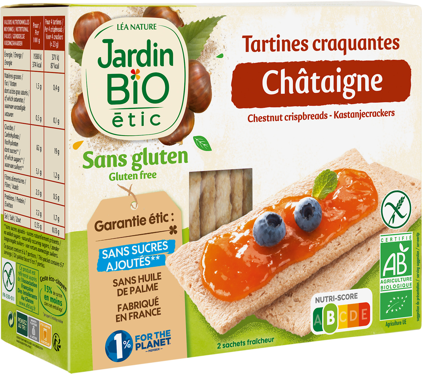 TARTINES CRAQUANTES JARDIN BIO