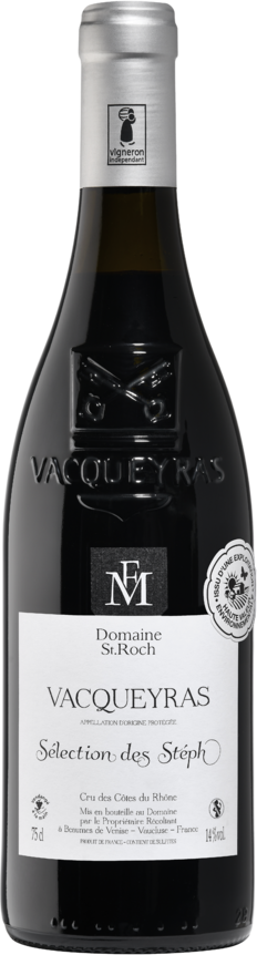 VACQUEYRAS AOP ROUGE DOMAINE SAINT ROCH SÉLECTION DES STEPH 2022
