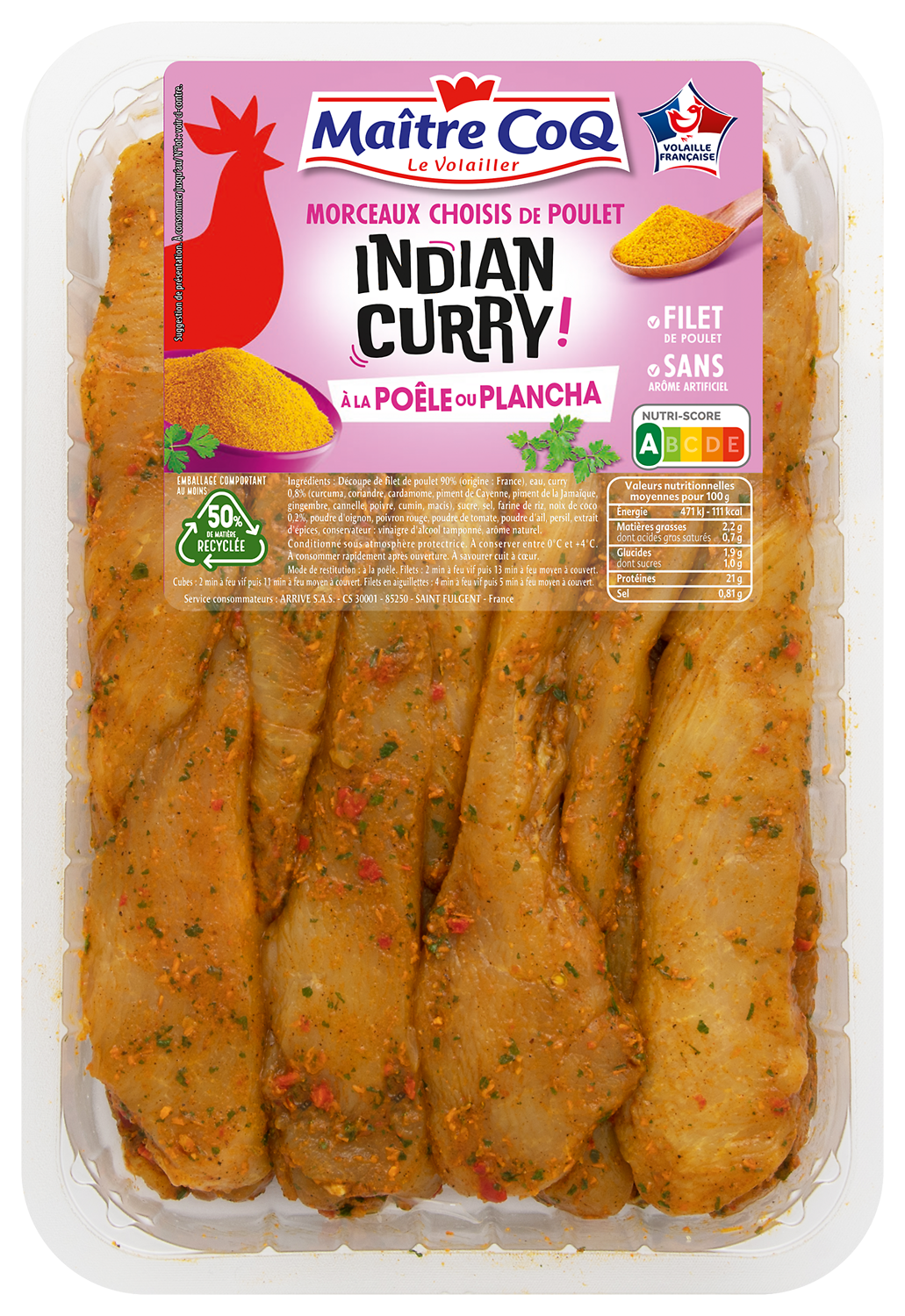 MORCEAUX CHOISIS DE POULET MAITRE COQ