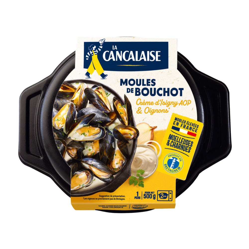 COCOTTE DE MOULES DE BOUCHOT A LA MARINIERE OU A LA CREME LA CANCALAISE