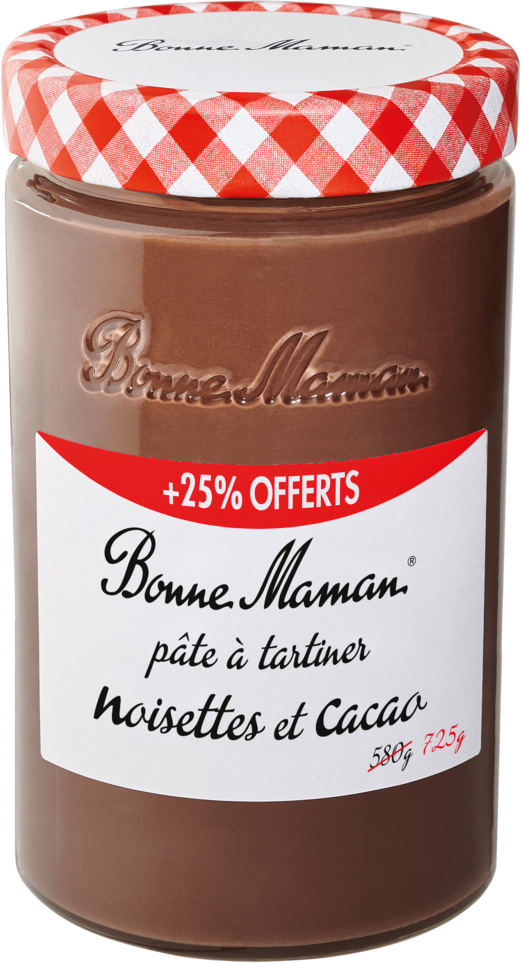 PATE A TARTINER NOISETTES ET CACAO BONNE MAMAN